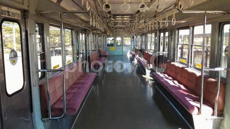 小田急線（辻堂交通公園） 電車,鉄道,車内の写真素材