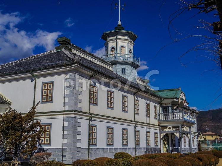 【長野県】松本市・旧開智学校 旧開智学校,国宝,松本市の写真素材