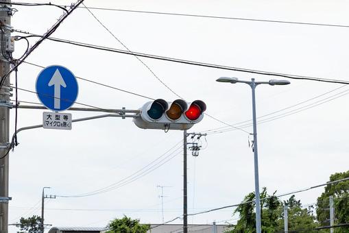 信号機 赤信号,信号機,交通の写真素材