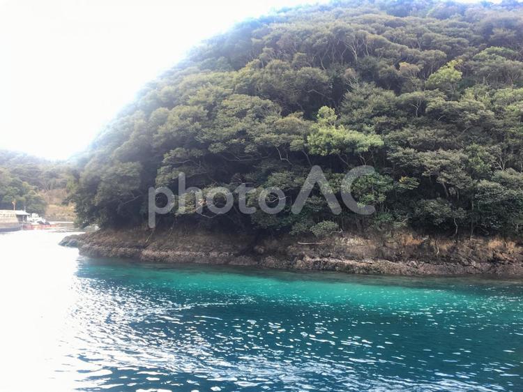 五島列島　新上五島町　桐の海　教会 桐,五島列島,新上五島町の写真素材