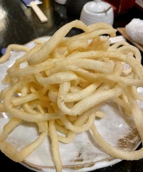 揚げうどん 揚げうどんの写真