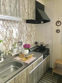 kitchen, kitchen, diy, wallpaper that can be peeled off, JPG