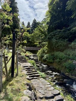 永平寺の参道 2025年夏 永平寺の参道 2025年夏 夏,参道,石畳の写真素材