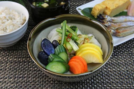 漬物 漬物 漬物,糠漬け,お新香の写真素材