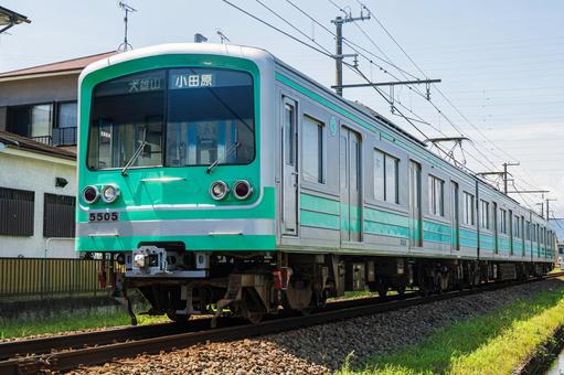 伊豆箱根鉄道大雄山線線5000系 伊豆箱根鉄道大雄山線線5000系 電車,ローカル線,私鉄の写真素材