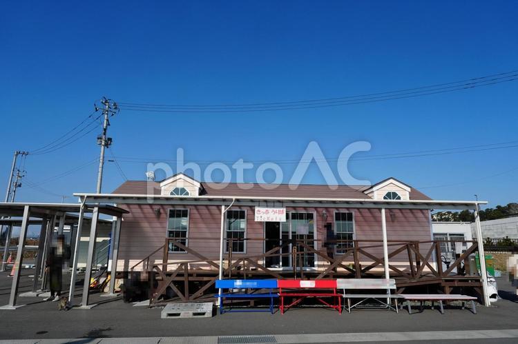 石巻　網地島ライン門脇発着所　切符売り場 石巻,石巻市,網地島ラインの写真素材