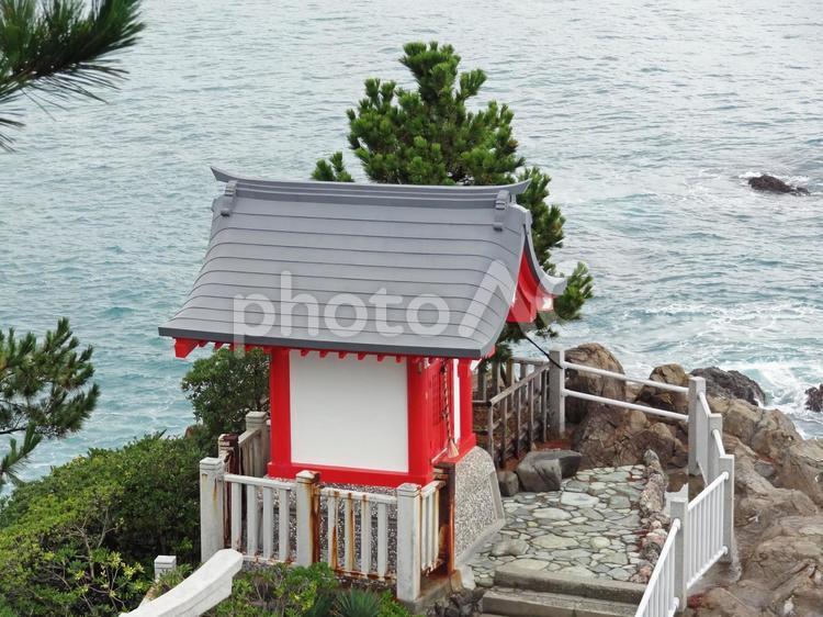 四国　桂浜　龍王宮 日本,四国,桂浜の写真素材