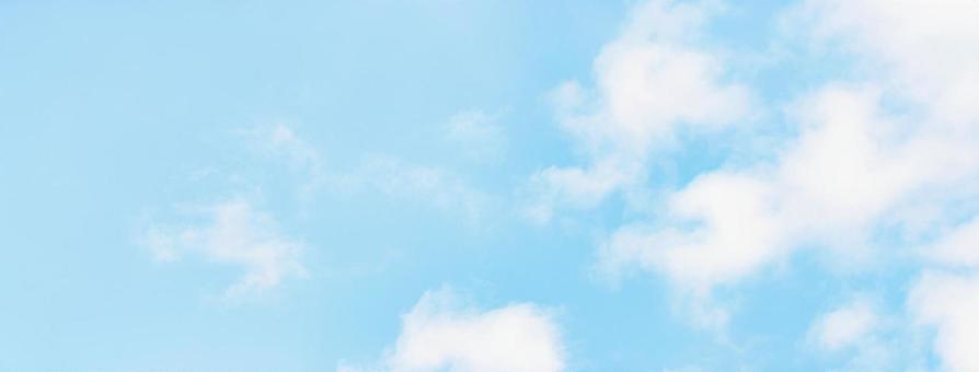 春の青空と白い雲 春の青空と白い雲の写真
