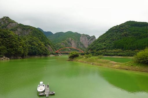 日向神ダム 日向神ダム 日向神ダム,ダム,ハート岩の写真素材