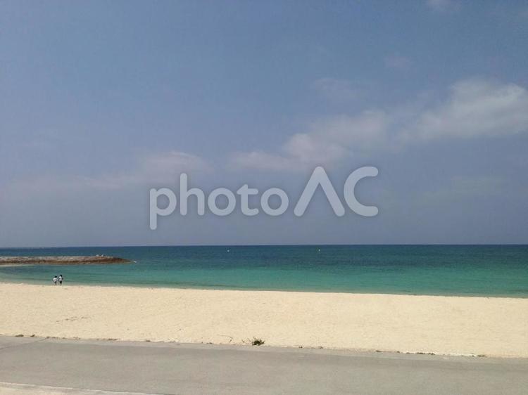 沖縄の海・砂浜 沖縄,那覇,夏の写真素材