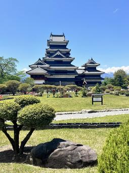 眺めの良い松本城の写真