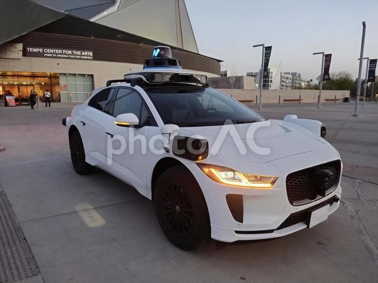 アリゾナ州テンピの無人タクシー 自動運転,無人,アリゾナの写真素材