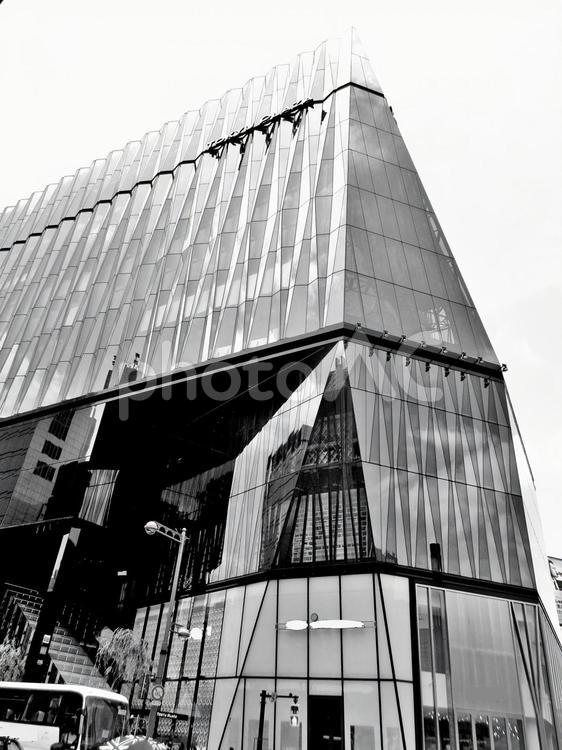 銀座の街並み１　白黒 日本,東京,銀座の写真素材