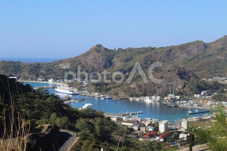 風景小笠原 美しい海,戦争,透き通るの写真素材