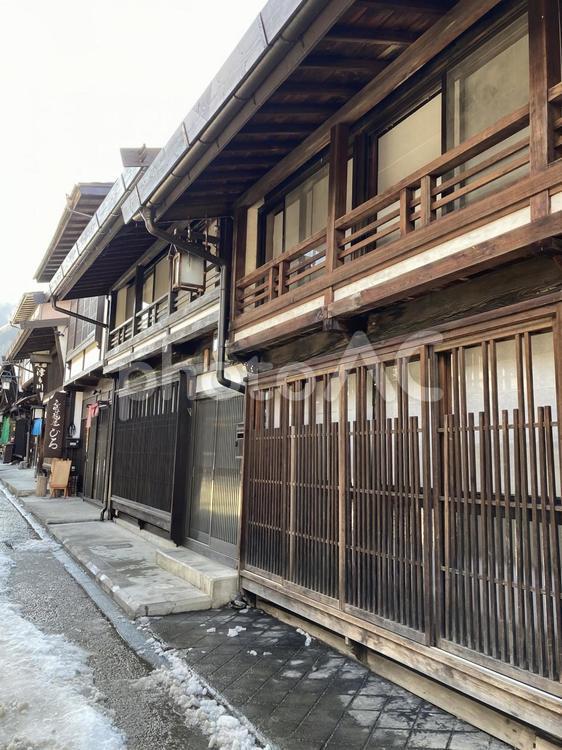 長野県塩尻市　奈良井宿 奈良井宿,長野県,塩尻市の写真素材