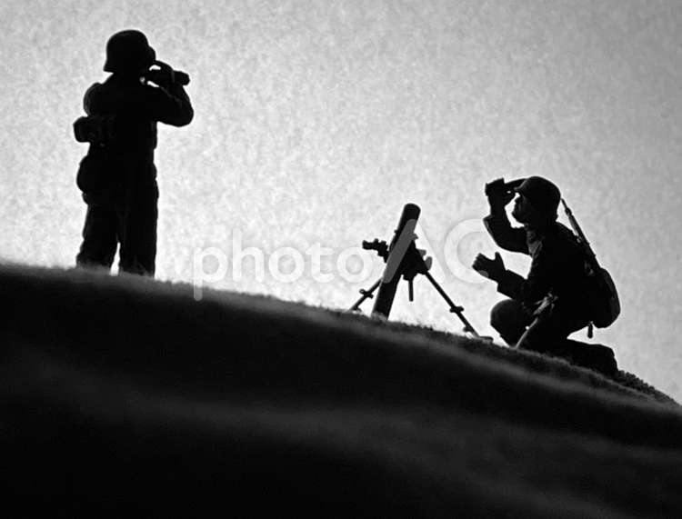 おもちゃの人形 兵士,プラモ,戦場の写真素材