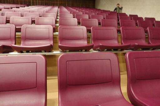 Hall auditorium, hole, audience seats, audience seat, JPG