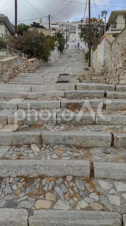 ギリシャのシロス島にあるアノシロスの景色 ギリシャ,シロス島,シロスの写真素材