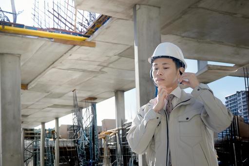 工事現場と作業員 工事現場と作業員 建設現場,工事現場,現場監督の写真素材
