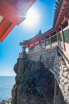 広島県　阿伏兎観音の風景 広島県,阿伏兎観音,福山の写真素材
