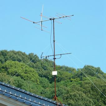 【風景写真】テレビ受信アンテナ 【風景写真】テレビ受信アンテナの写真