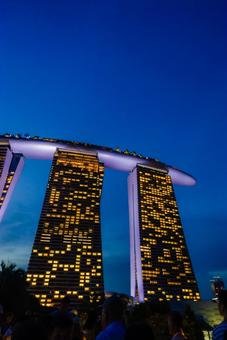 【シンガポール】マリーナベイサンズ ガーデンズバイザベイ,海外,シンガポールの写真素材