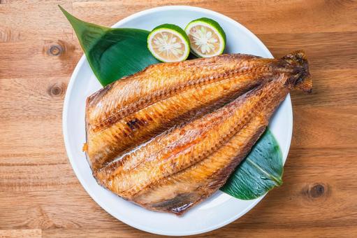 ホッケの塩焼き ホッケの塩焼き ホッケ,焼き魚,塩焼きの写真素材