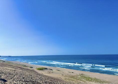 海と砂浜 風景,海,砂浜の写真素材