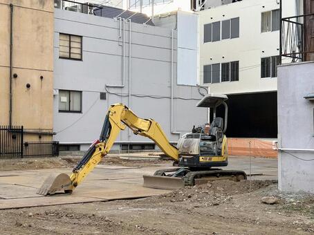 工事現場の風景 工事現場,工事中,工事作業の写真素材