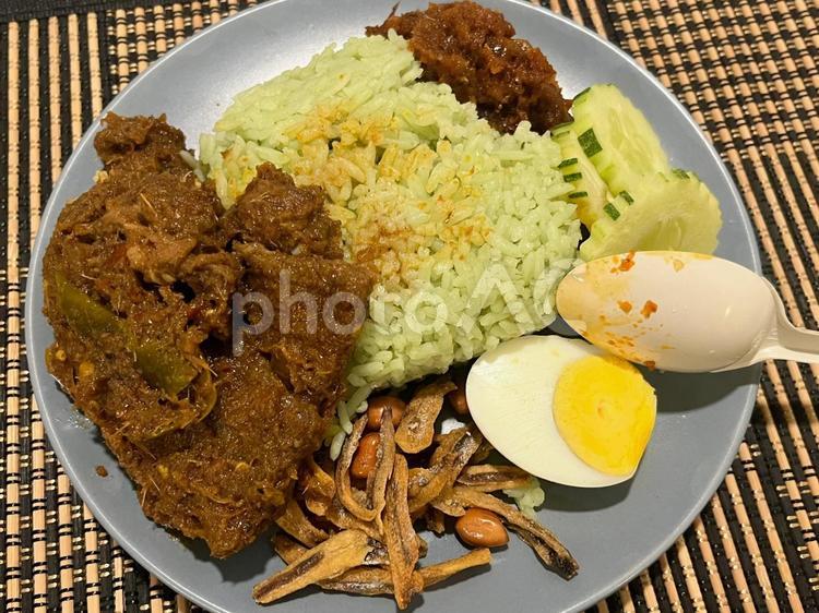 マレーシア、KLのマレーシア料理ナシルマ 海外,マレーシア,klの写真素材