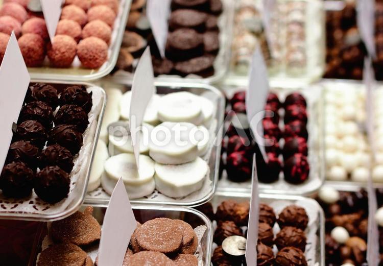 とろける美味しさのかわいいチョコレート チョコレート,トリュフ,チョコの写真素材