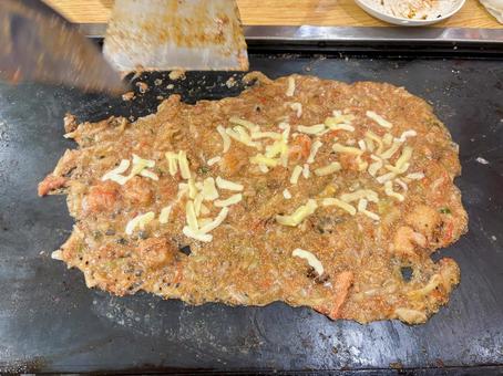 もんじゃ焼き もんじゃ焼きの写真