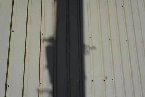 電柱の影の写真