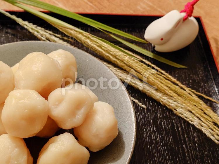 手作りお月見団子1 団子,お月見,手作りの写真素材