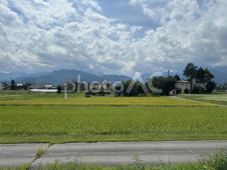 田舎の風景 青空,雲,自然の写真素材
