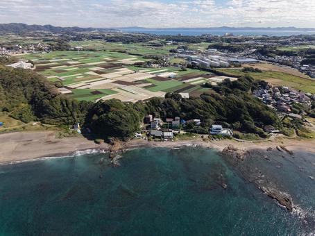 和田長浜海岸・2025年秋 ドローン,空撮,和田長浜海岸の写真素材