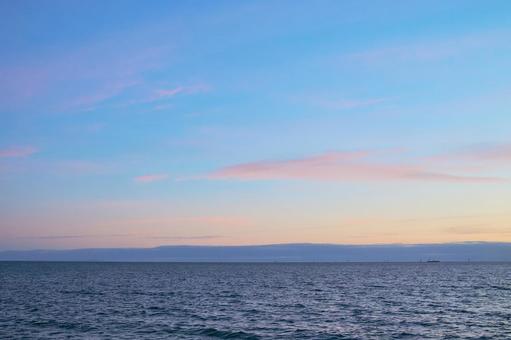夕暮れの海 夕暮れ,海,オーストラリアの写真素材