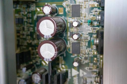 機械の基盤 機械の基盤 機械,プリント基盤,電解コンデンサーの写真素材