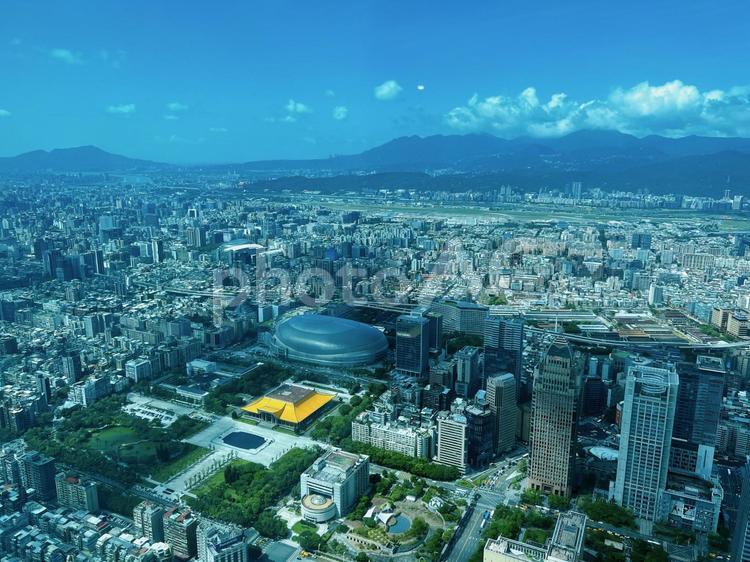 台北市内　101　国父記念館 台湾,ビジネス,アジアの写真素材
