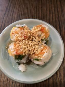 生春巻き 生春巻き,春巻き,タイ料理の写真素材