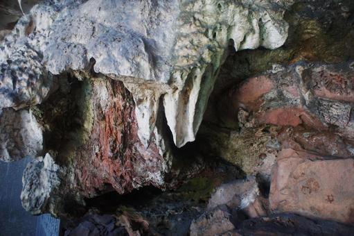 Photo, a stalactite, limestone, cave, 