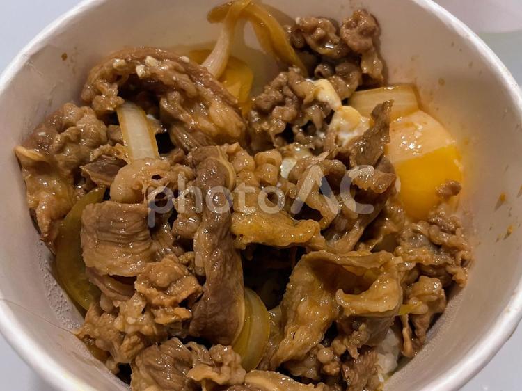 マレーシア、KLのテイクアウト牛丼 海外,マレーシア,料理の写真素材