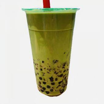 抹茶ミルクティー、タピオカ② 抹茶ミルクティー、タピオカ②の写真
