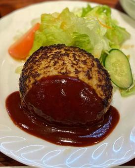 デミグラスソースのハンバーグ ハンバーグ,洋食,デミグラスの写真素材
