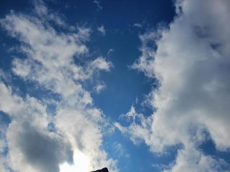 空 空,秋の空,晴天の写真素材