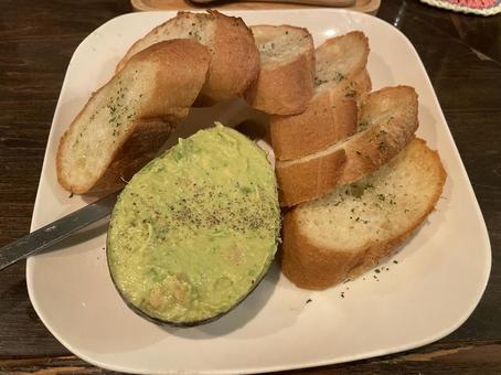 おしゃれな食事 おしゃれな食事 食事,パン,アボカドの写真素材
