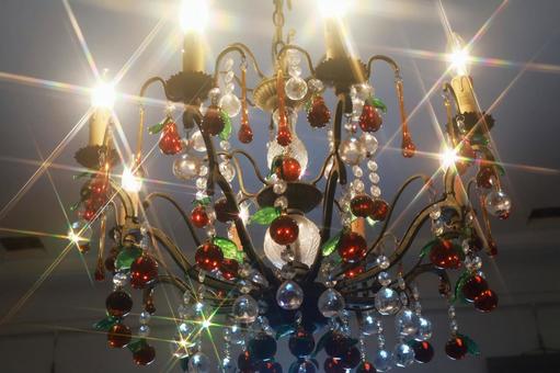 シャンデリア シャンデリア,カラフル,抽象の写真素材