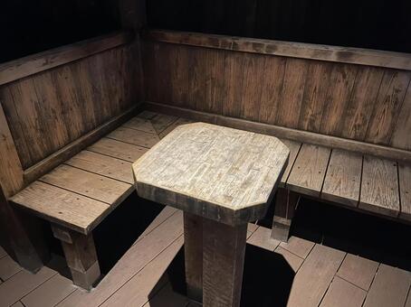 夜の休憩スペース1 休憩,休憩スペース,休憩スポットの写真素材