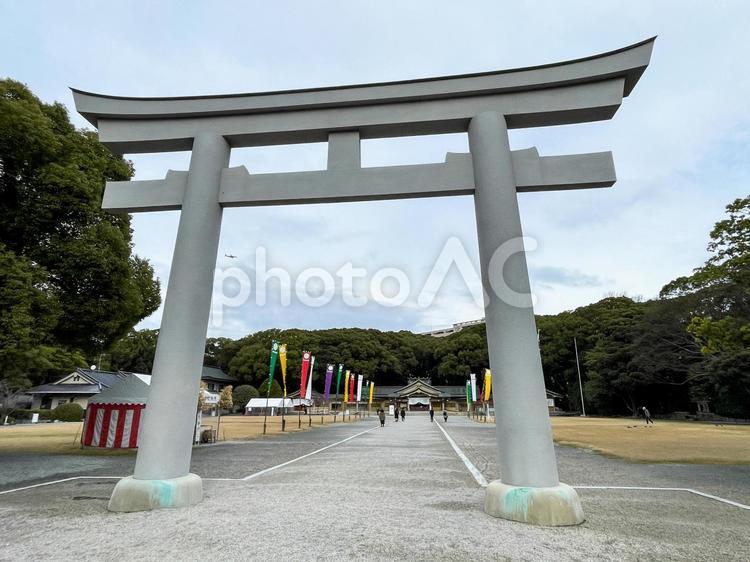 福岡縣護國神社 風景,景色,福岡の写真素材