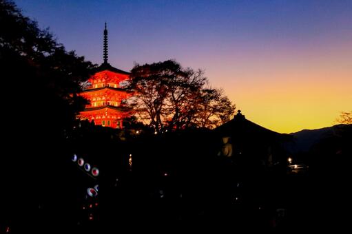 岡寺 岡寺,紅葉,三重塔の写真素材